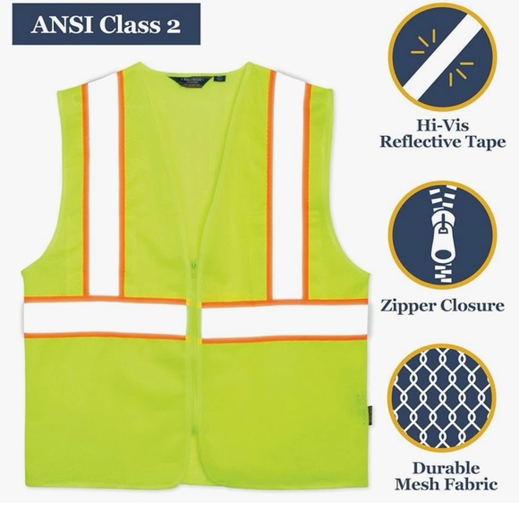 bass creek outfitters Other - New Men’s Bass Creek outfitters Yellow Safety Vest size XL/XXL